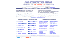 Desktop Screenshot of onlytopsites.com