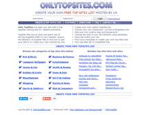 Tablet Screenshot of onlytopsites.com